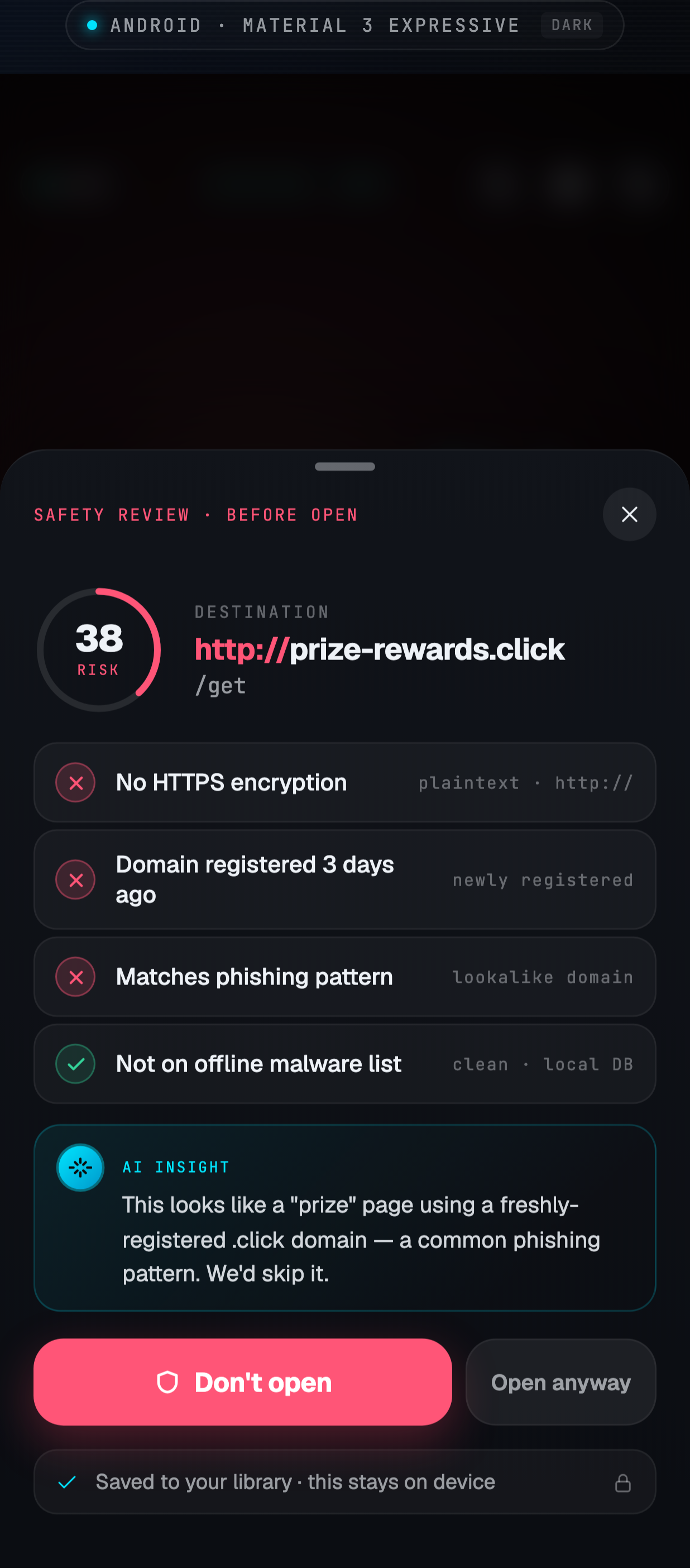 Safety Review - Risky