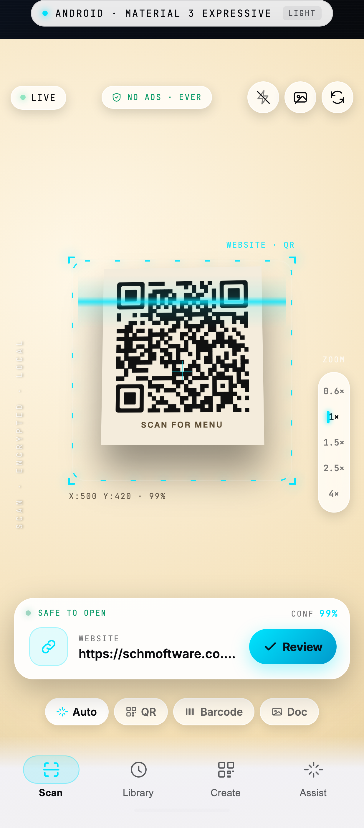 Scanner - Light Theme